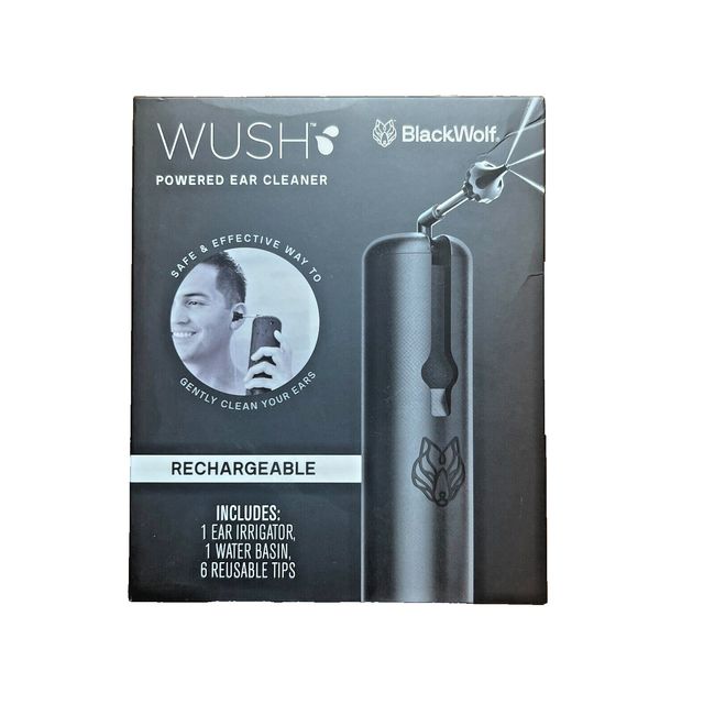 BlackWolf Wush Rechargeable Powered Ear Cleaner Sealed