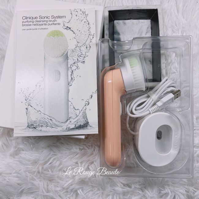 Clinique Sonic System Purifying Cleansing Brush New (white box) Pink / Coral