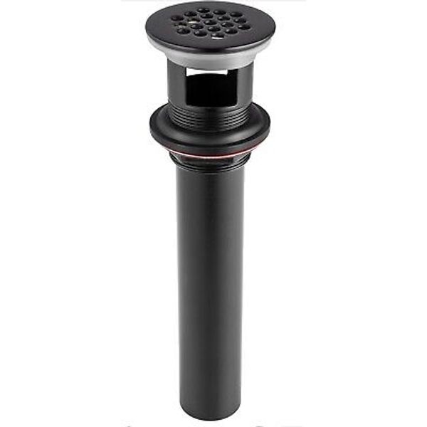 Grid Drain Strainer Assembly with Overflow for Bathroom Sink, P.O. Plug Grid Lav