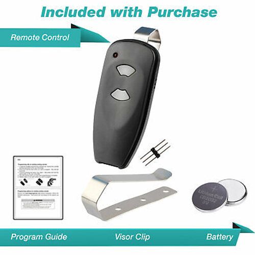 For Marantec M3-2312 315 MHz Two Button Remote Garage Door Opener Program Pin