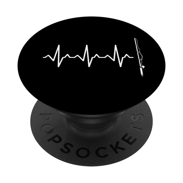 Fishing Rod Heartbeat PopSockets Swappable PopGrip
