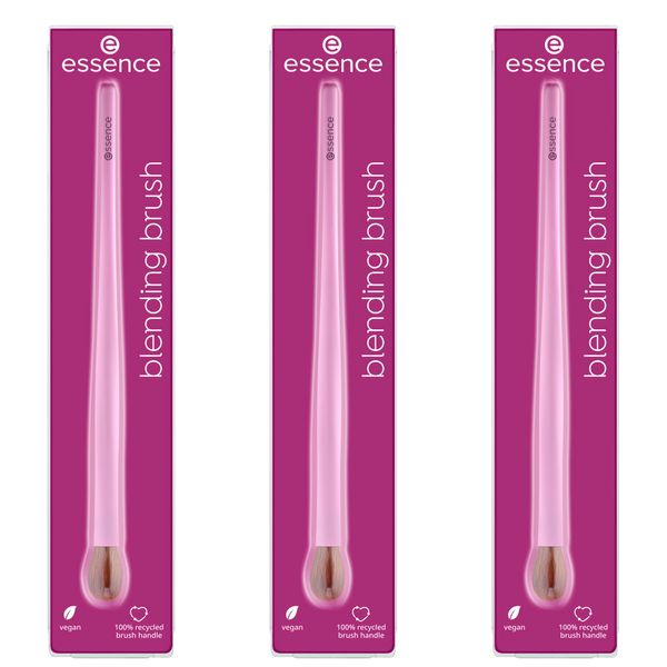 essence blending brush, Lidschattenpinsel, Nr. 01, Mehrfarbig, Nanopartikel frei, 3er Pack (3x1pcs)