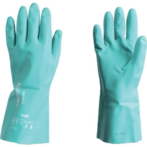 Trusco Nakayama Ansell Chemical Resistant Gloves, Alpha-Tech 58-330 XL Size 5833010