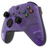 eXtremeRate Replacement Faceplate for Xbox Series X & S Controller - Personalize Your Control - Clear Atomic Purple Front Housing Shell for Xbox Core Wireless Controller [Controller NOT Included]