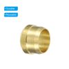 PATIKIL 10mm Tube OD Brass Compression Sleeves Ferrules 10 Pack Brass Compression Fitting Assortment Kit