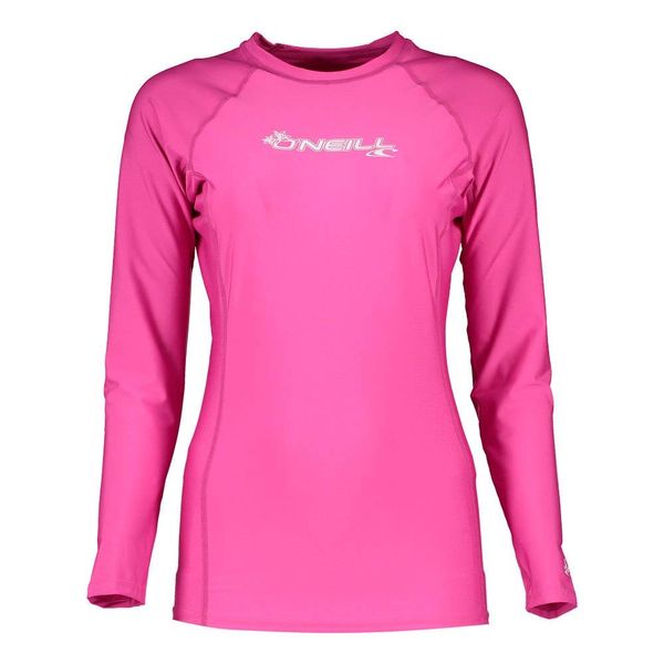 O'Neill Wetsuits ,Women's Basic Skins Long Sleeve Rash Guard - Fox Pink, M