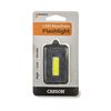 Carson COB LED Keychain Torch, with Stainless Steel Keyring, 3 Light Settings, Grey, Size
