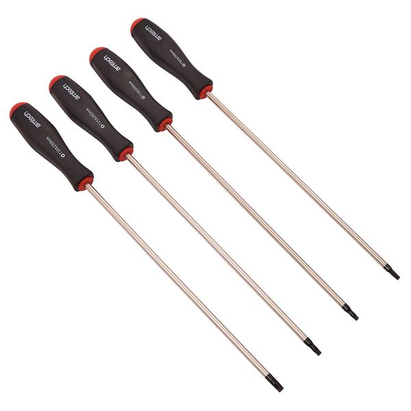 Amtech L0528 4 Piece Long Reach Torx Screwdriver Set