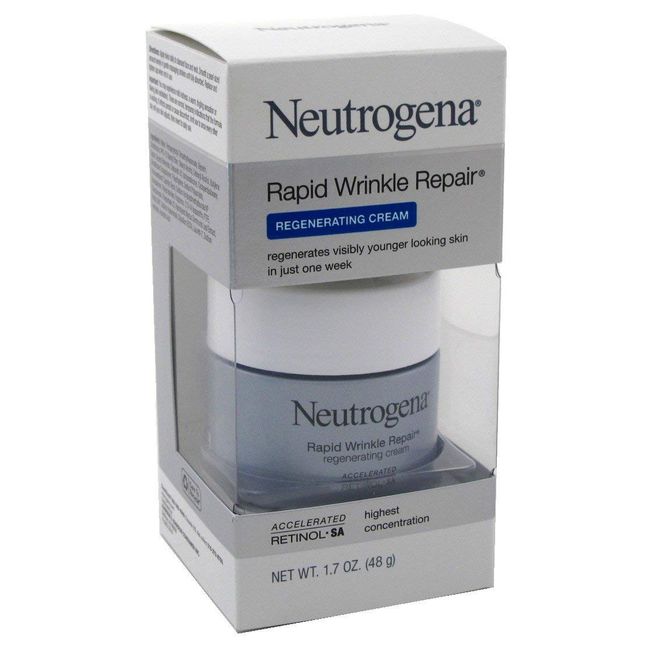 Neutrogena Rapid Wrinkle Repair Remanufactured Cream Medium 1.7 oz (50 ml) (3 Pack)