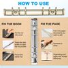 PATIKIL A6 6-Hole Ring Binder Mechanisms, 2 Set Binder Spines Replacement for Binder Planners