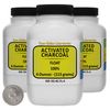 Activated Charcoal [C] 100% ACS Grade Float Powder 12 Oz in Three Space-Saver Bottles