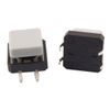 Sourcingmap Momentary Tactile Push Button Switch 12x12x12mm 4 Pin DIP Through Hole W Cap 20pcs