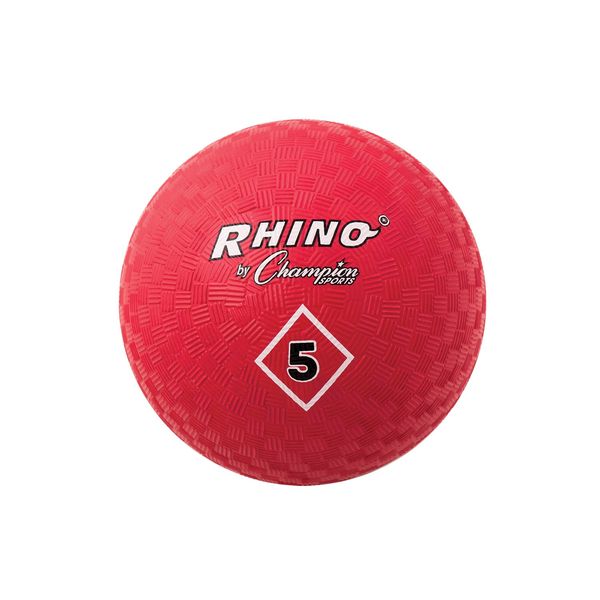 Champion Sports 5" Playground Ball, Red