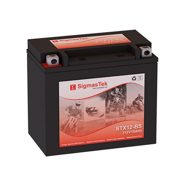 Replacement Battery Compatible with YTX12-BS High Performance - Maintenance Free