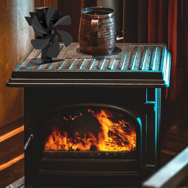Wood Fireplace Stove, Fireplace Wood Home, Wood Fireplace Fan