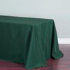 LinenTablecloth 90 x 132-Inch Rectangular Polyester Tablecloth Hunter Green