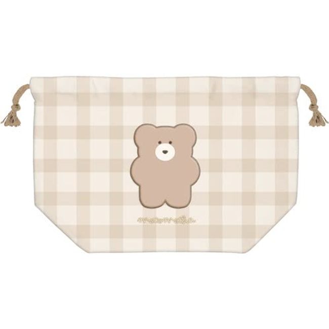 Coolia Mokomoka Lunch Drawstring with Patch Mocha | Bento Box, Lunch Bag, Lunch Belt