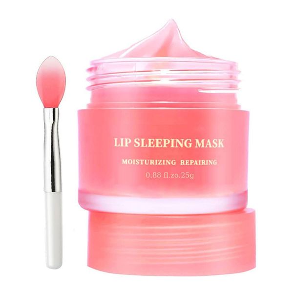 TITIMORE Lippenmaske Lip Sleeping Mask Feuchtigkeitsspendende Jelly Lippenmaske Moisturizer Lippenbalsam für Lippenpeeling Anti Aging Anti Falten Reduzieren Feine Linien