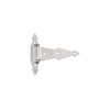 V446 7" Ornamental Spring Strap Surface Mount Gate Hinge - Stainless Steel