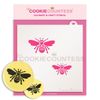 The Cookie Countess Honeycomb Pattern Stencil and Bees 2 Sizes Stencil Set
