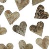 Frank Flechtwaren Decorative"Heart" nature in a set of 80.