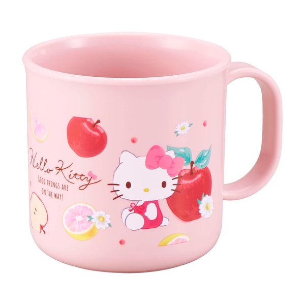 OSK Children's Cup Hello Kitty Fruit Plastic Cup Made in Japan C-1 Pink