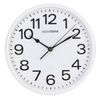 Stylish White Bold Classic Quartz Wall Clock Non Ticking Silent Sweeping Seconds