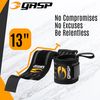 GASP Men's Hardcore Wrist Wraps, Black/Grey