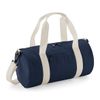 BagBase BG140s Mini Barrel Bag - French Navy/Off White