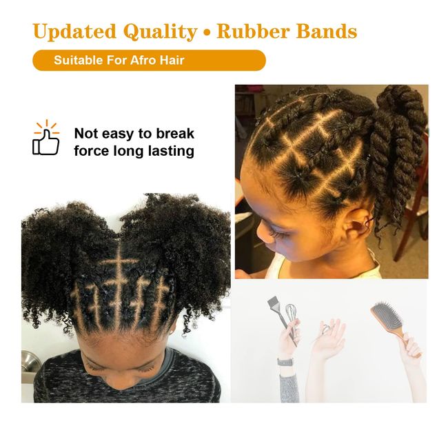 500 Mini Clear Hair Elastics Rubber Bands Braids Braiding Plaits Small Bands