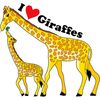 CafePress Giraffe And Baby Cp Sticker (Rectangle 50 pk)