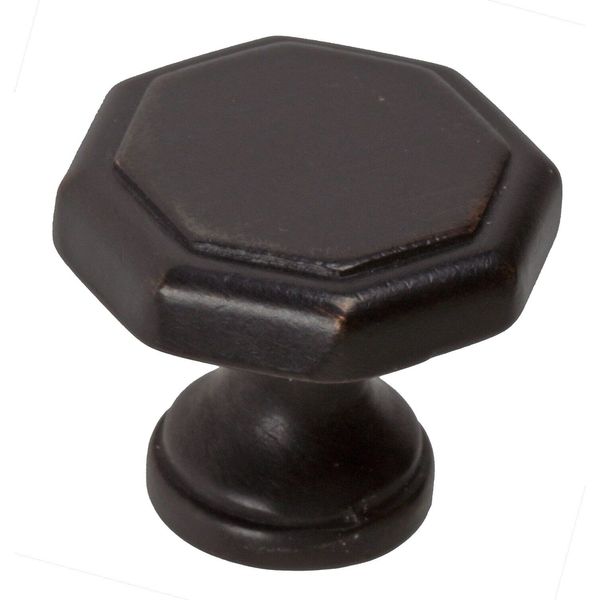 GlideRite 1.125-inch Oil-rubbed Bronze Octagon Cabinet Knobs Oil Rubbed Bronze