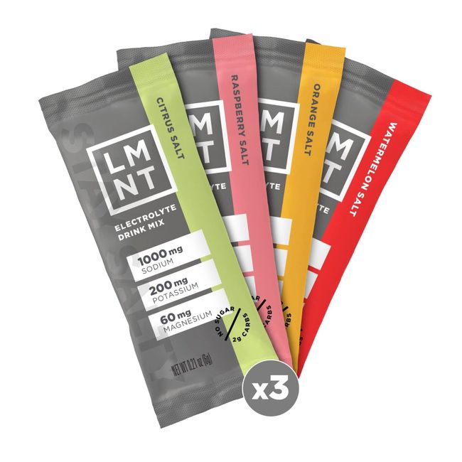 LMNT Zero-Sugar Electrolytes Variety Pack - Hydration Powder Packets