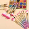 Docolor Makeup Brushes Sets 16piece,Premium Synthetic Professional Makeup Brushes with Rainbow Box,for Face Foundation Blending,Blush,Concealer,Hightlight,Eyeshadow,Eyeline,Lip Brush