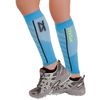 Zensah Featherweight Compression Leg Sleeves - Relieve Shin Splints, Calf Strains (Turquoise, Small)