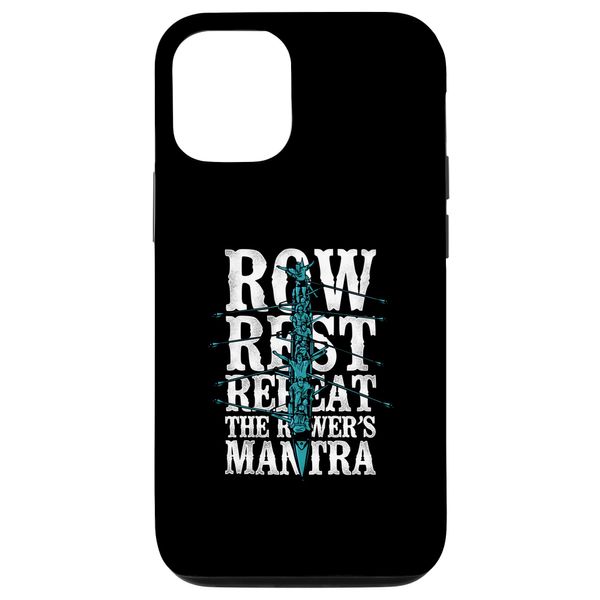 iPhone 15 Pro Row Rest Repeat - Rower's Mantra - Crew Boating Rowing Case