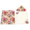 Kartos Rose Writing Sheet Portfolio, 10 Sheets and Envelopes