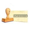 Stempel Aufgegessen - Holzstempel - 49 x 9 mm