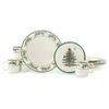Spode Christmas Tree Holly 12 Piece Dinnerware Set | Service for 4