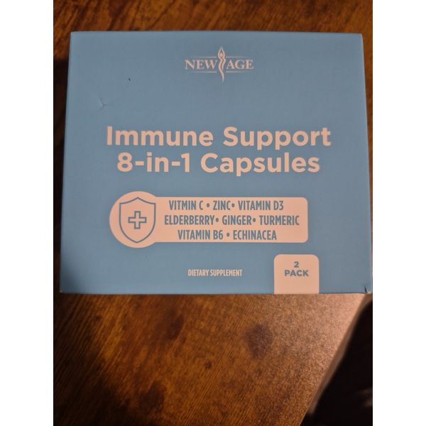 New Age Immune Support 8-in-1 Capsule Dietary supplement