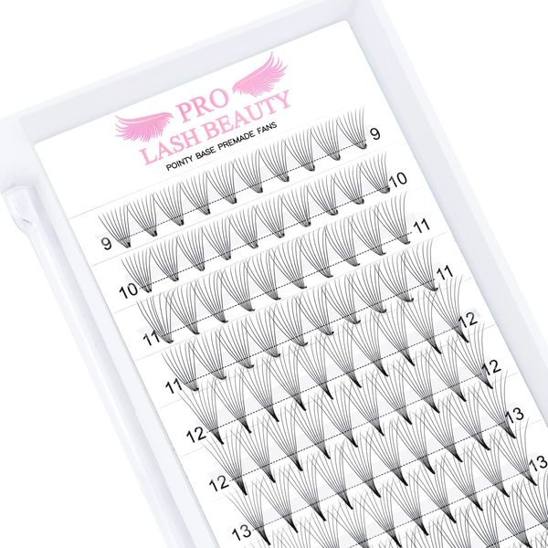 Pre Made Fan Eyelash Extensions 8D-C-0.07-8-15 Pointy Base Premade Fans Eyelash Extension 0.05 0.07 0.10 Lash Extensions Pre Fanned Russian Volume Lashes C D curl（8D-C-0.07-8-15mix）