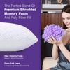 Cooling King Size Memory Foam Pillows with Zipper Adjustable Firmness 2 Pack