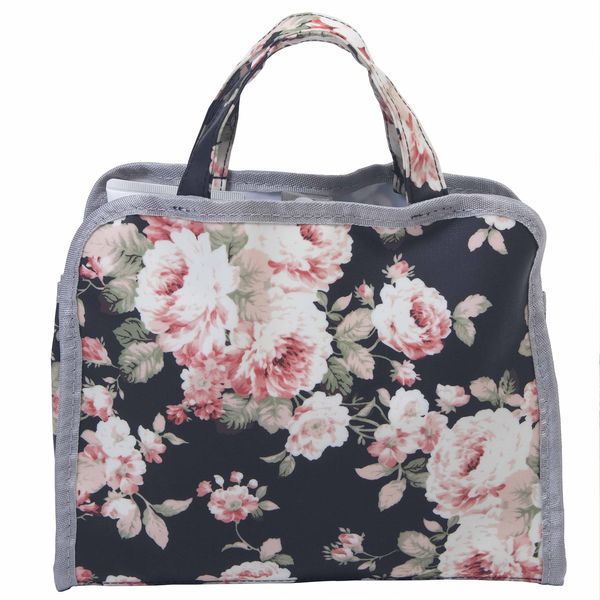 C-RAYS Hot Spring Bag Mesh Bag Waterproof Gym Bag Bottom Mesh Spa Bag Pool Bag Compact Bag (Floral Roses)