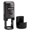 Infusion Sign HERE Round Self-Inking Stock Rubber Stamp (3/4'' Diameter) - Red Ink