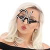 Black ‘21’ Birthday Shaped Diamante Sunglasses