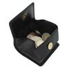 Visconti Leather Tray Coin Pouch 421 Black