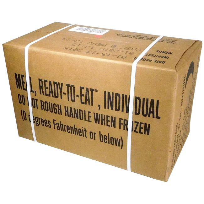 MREs (Meals Ready-to-Eat) Box B, Genuine U.S. Military Surplus, Menus 13-24