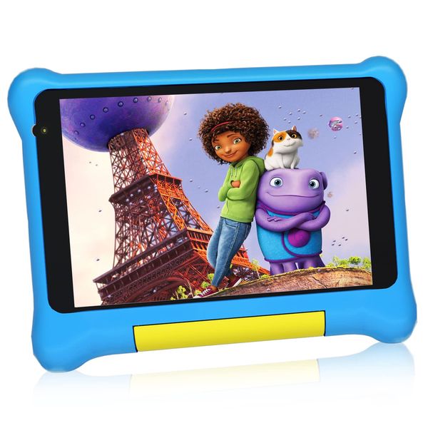 Nicewise Kids Tablet 7 inch, Android 13 Tablet for Kids with Quad Core, 32GB, Parental Control, Kidoz Installed, HD Display, Dual Camera, WiFi, Bluetooth,Tablet with Kid-Proof Case for Kids, Blue