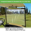 Deluxe Foldable Golf Cart Windshield Fits EZGO Rxv,Clear Portable Windshield for