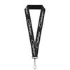 Dodge Challenger Script Logo Black Car Neck Strap Lanyard Official Licensed